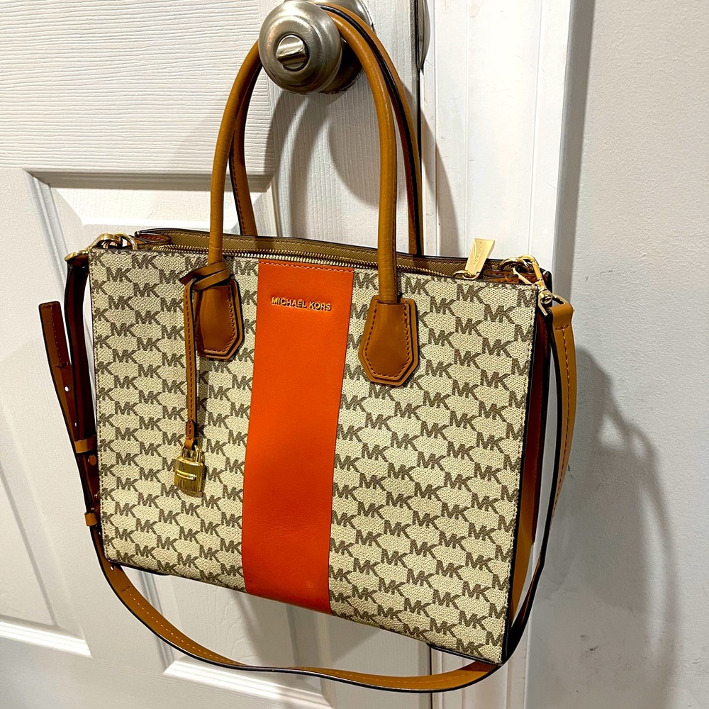 Michael Kors Center Stripe Convertible Large Tote - image 2